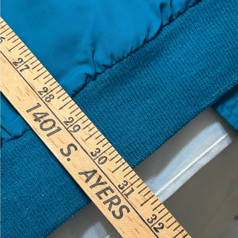 Lands End  Jacket Mens Tall L Teal Blue Fleece Lined Thinsulate Made in USA - Picture 7 of 9
